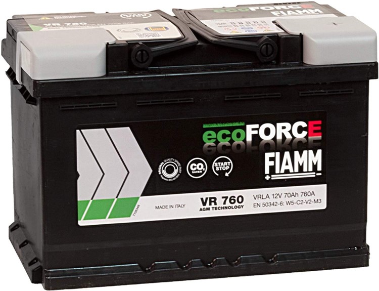 Batteria Start & Stop FIAMM ECOFORCE AGM VR760 12V 70AH 760A