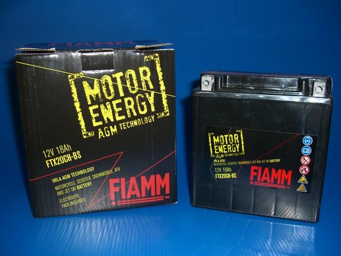 Batteria FIAMM AGM FTX20CH-BS 12V 18Ah 270A Dim. mm. 150x87x161H